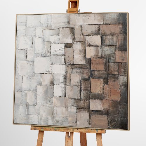 Schilderij Energetic Squares - Hiskiart