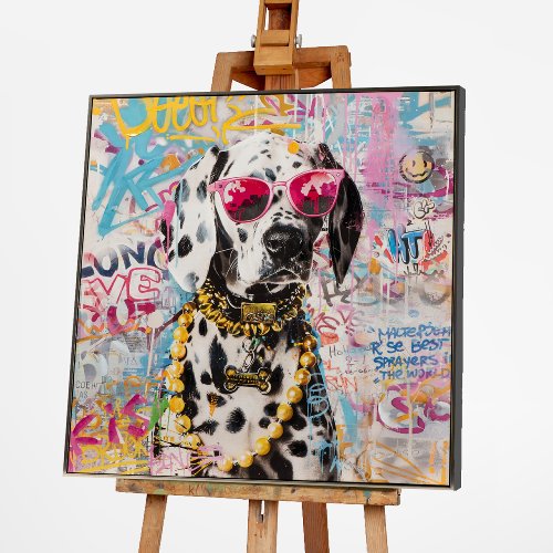 Cuadro Dalmatian in Pink - Hiskiart