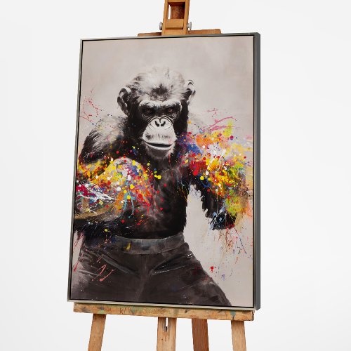 Cuadro Gorila en el ring - Hiskiart