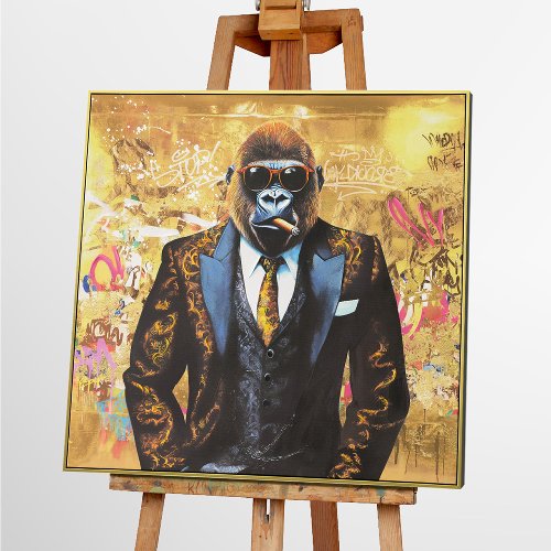 Cuadro Gorila con estilo - Hiskiart
