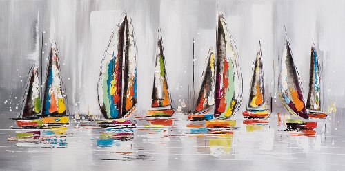 Schilderij Sailing Turn - Hiskiart