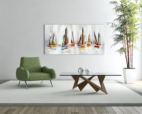 Schilderij Sailing Turn - Hiskiart