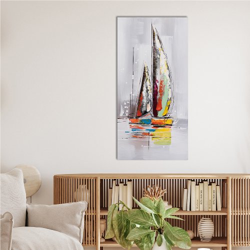 Schilderij Zeilboot in kleur - Hiskiart