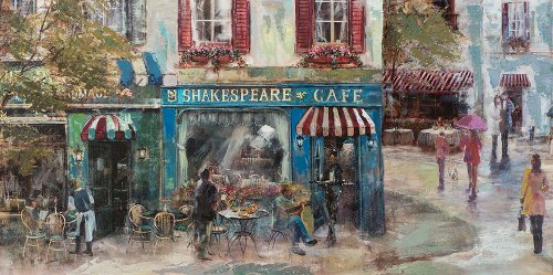 Schilderij Shakespeare Café - Hiskiart