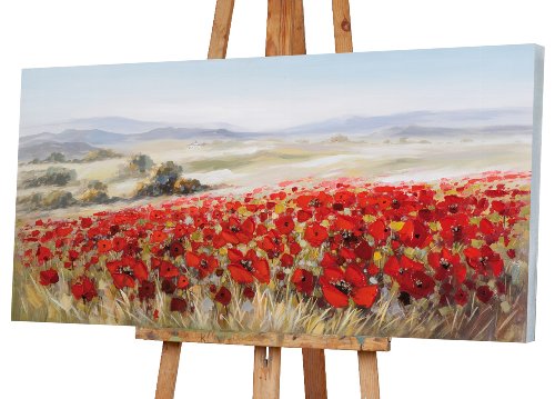 Cuadro Paisaje de amapolas - Hiskiart