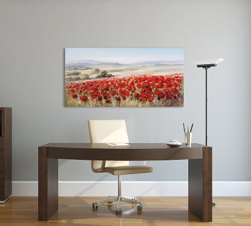 Cuadro Paisaje de amapolas - Hiskiart