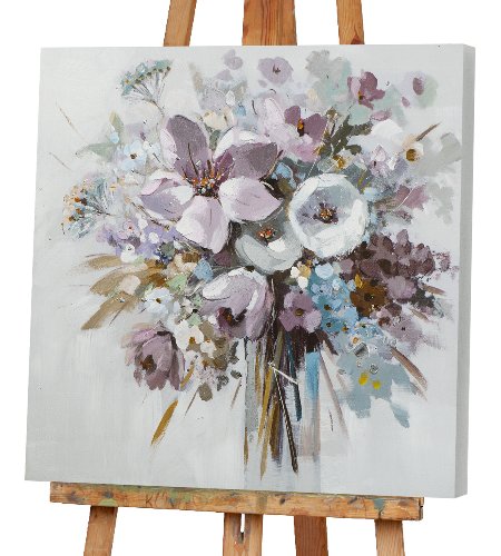 Schilderij Licht boeket paars - Hiskiart