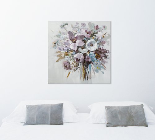 Schilderij Licht boeket paars - Hiskiart