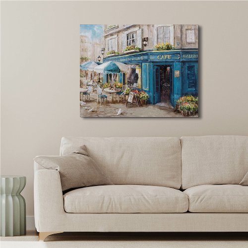 Cuadro Café azul - Hiskiart