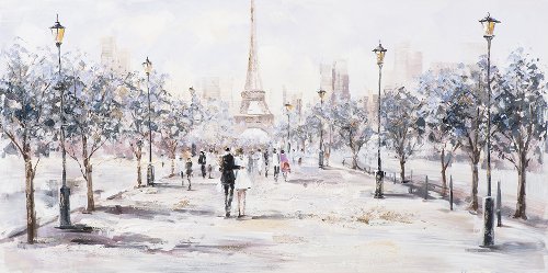 Cuadro Paseo hacia la Torre Eiffel - Hiskiart
