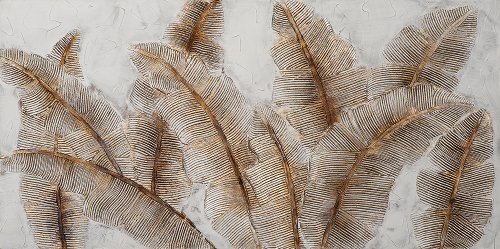 Schilderij Bladeren in de wind - Hiskiart
