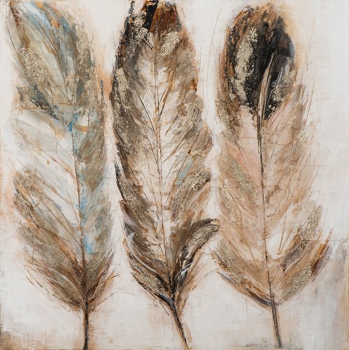 Schilderij Drie veren - Hiskiart