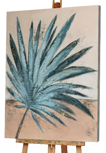 Schilderij Wuivend palmblad - Hiskiart