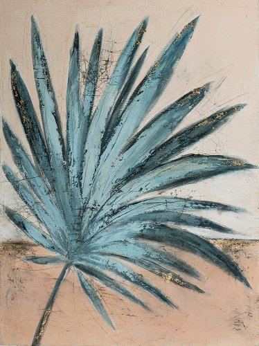 Schilderij Wuivend palmblad - Hiskiart