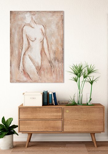 Schilderij Nude in Nature - Hiskiart