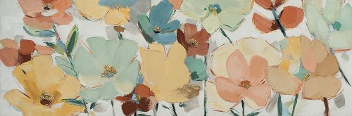 Schilderij Pastelbloemen - Hiskiart