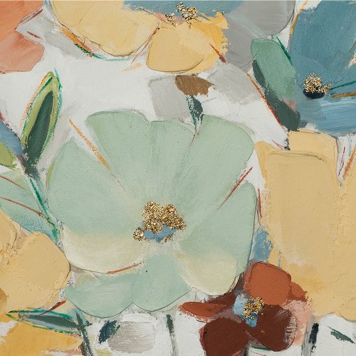 Schilderij Pastelbloemen - Hiskiart