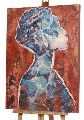Schilderij Floral Beauty in Blue - Hiskiart