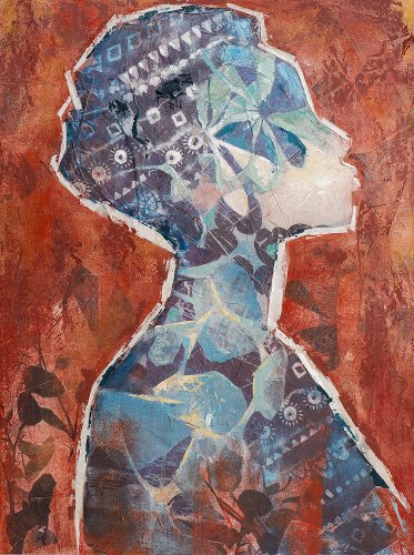 Schilderij Floral Beauty in Blue - Hiskiart