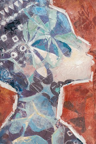Schilderij Floral Beauty in Blue - Hiskiart