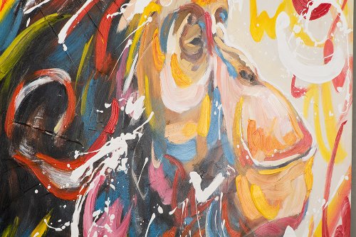 Cuadro Chimpancé en color - Hiskiart