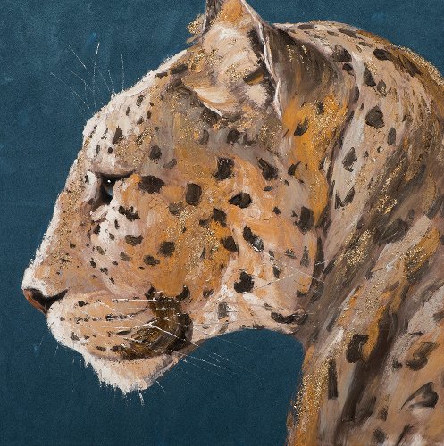 Cuadro Leopardo al anochecer - Hiskiart