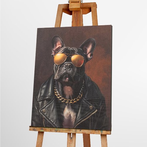 Schilderij Buldog backstage - Hiskiart