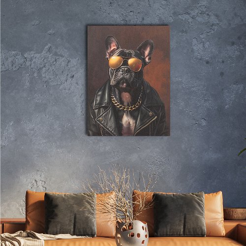 Schilderij Buldog backstage - Hiskiart