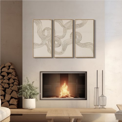 Schilderij Lines of Flow drieluik - Hiskiart