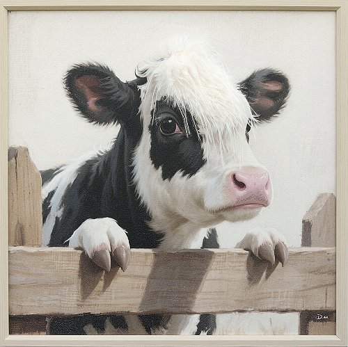 Schilderij Nieuwsgierige blik - Hiskiart