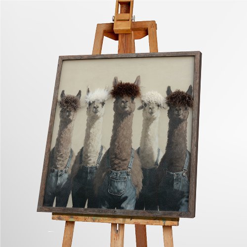 Schilderij De pluisfamilie - Hiskiart