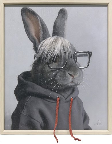Schilderij Huppel in hoodie - Hiskiart