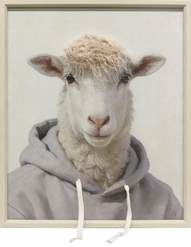 Schilderij Schaap in fleece - Hiskiart