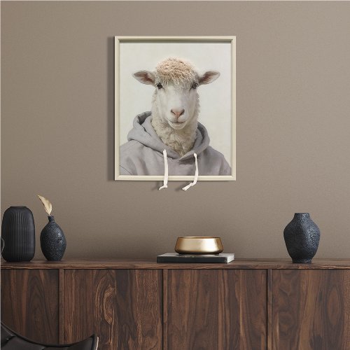 Schilderij Schaap in fleece - Hiskiart