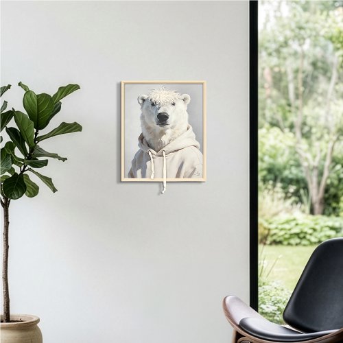 Schilderij Koele ijsbeer - Hiskiart