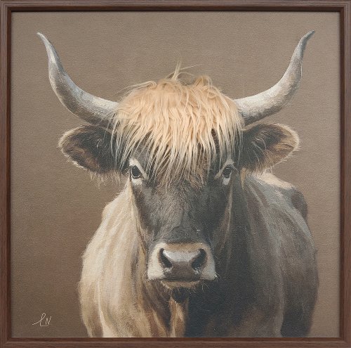 Schilderij Hooglander met allure - Hiskiart