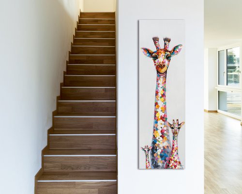 Cuadro Familia de jirafas - Hiskiart