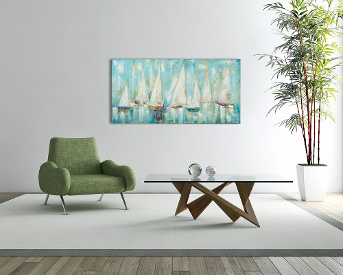 Schilderij Sailing Regatta - Hiskiart