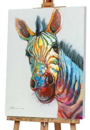 Cuadro Cebra multicolor - Hiskiart