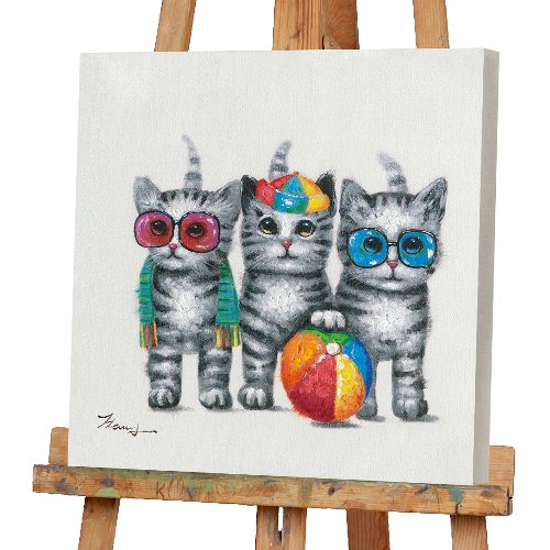 Cuadro Gatos de aventura - Hiskiart