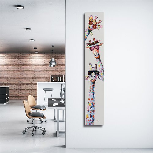 Cuadro Tres jirafas largas - Hiskiart