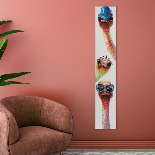 Cuadro Drie lange struisvogels - Hiskiart