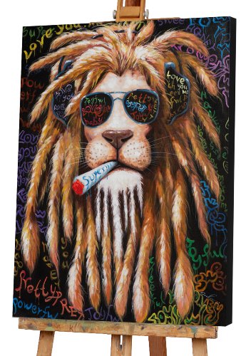 Cuadro León con rastas - Hiskiart