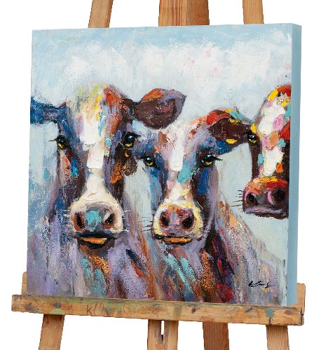 Schilderij Koeien in pastel - Hiskiart