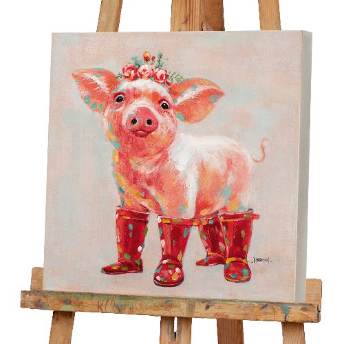 Schilderij Big in de regen - Hiskiart