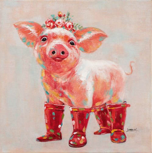 Schilderij Big in de regen - Hiskiart