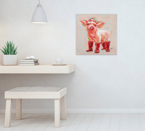 Schilderij Big in de regen - Hiskiart