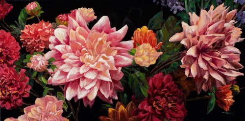 Schilderij Bloemenpracht panorama - Hiskiart