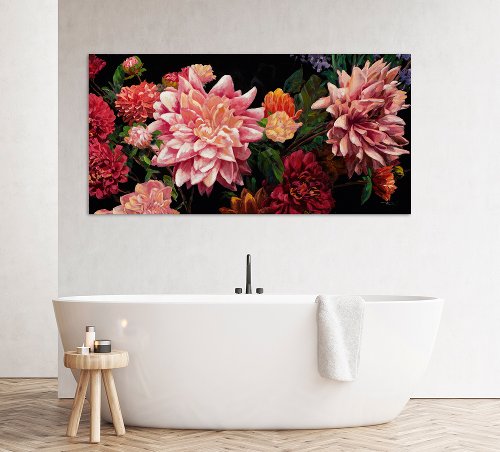 Schilderij Bloemenpracht panorama - Hiskiart