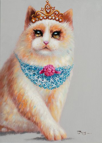 Schilderij Koninklijke kat - Hiskiart